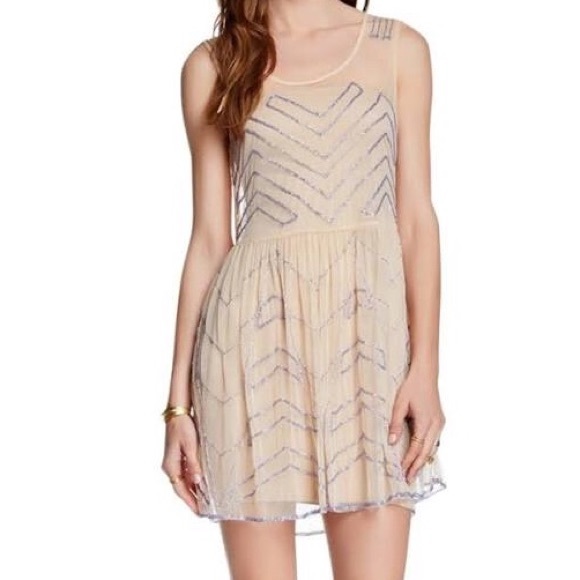 Free People beaded minidress, Size XS - Picture 2 of 3